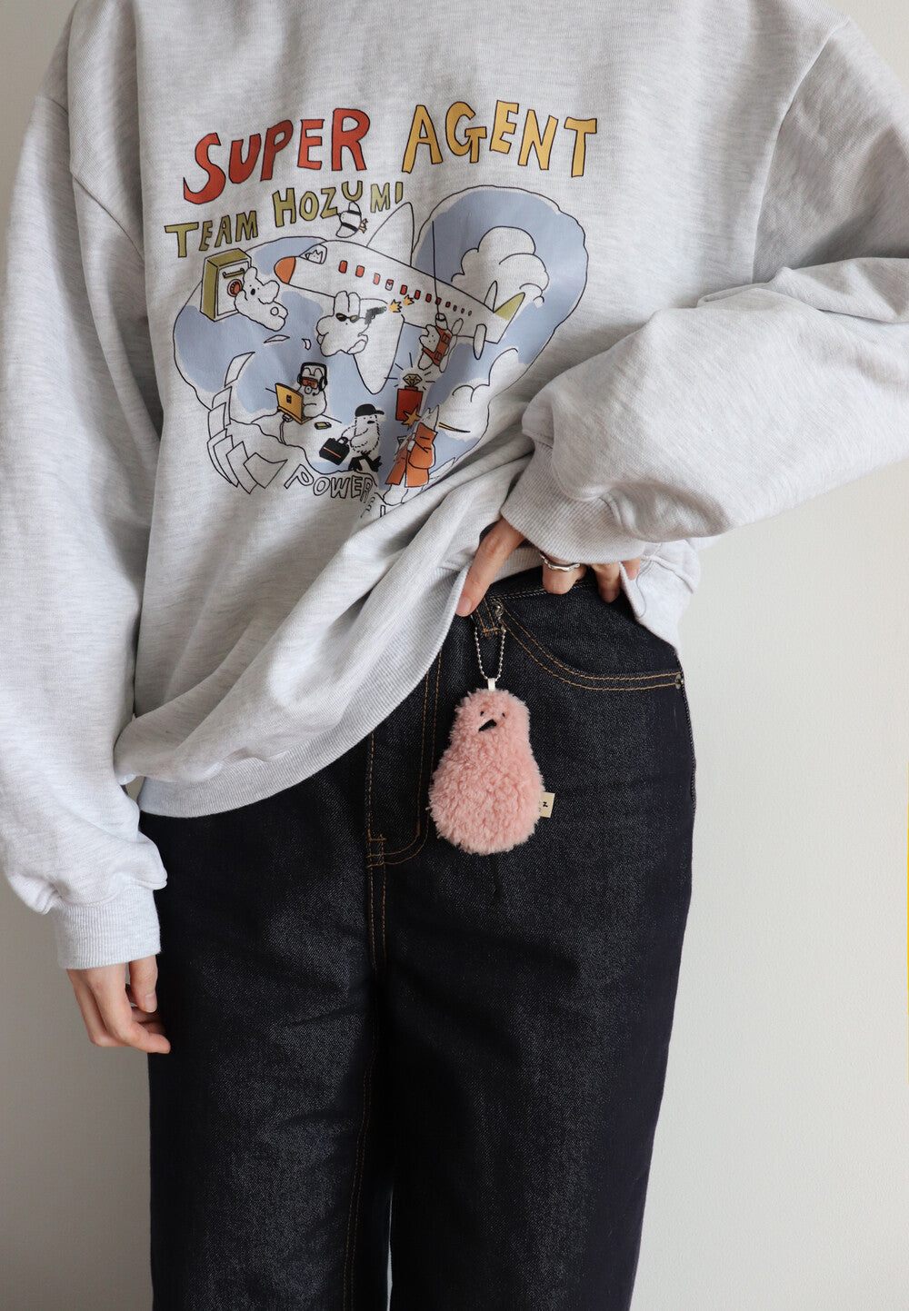 【現貨】Hozumi Strawbarry Milk Sayho Keyring 天鵝寶寶鑰匙扣 - 粉紅色