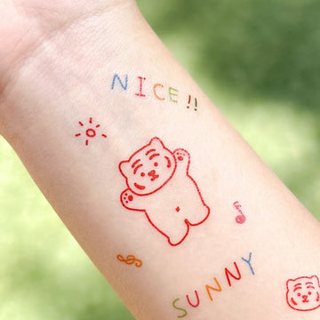 Muzik Tiger Tiger Tattoo Stickers 紋身貼紙(4款)