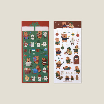 Dinotaeng Snow in Marshville Glitter Sticker 貼紙 - SOUL SIMPLE HK
