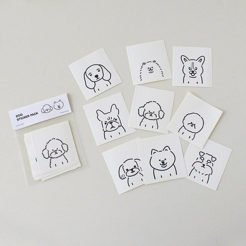 3months Dog Sticker Pack 狗狗貼紙套裝（9pcs） - SOUL SIMPLE HK