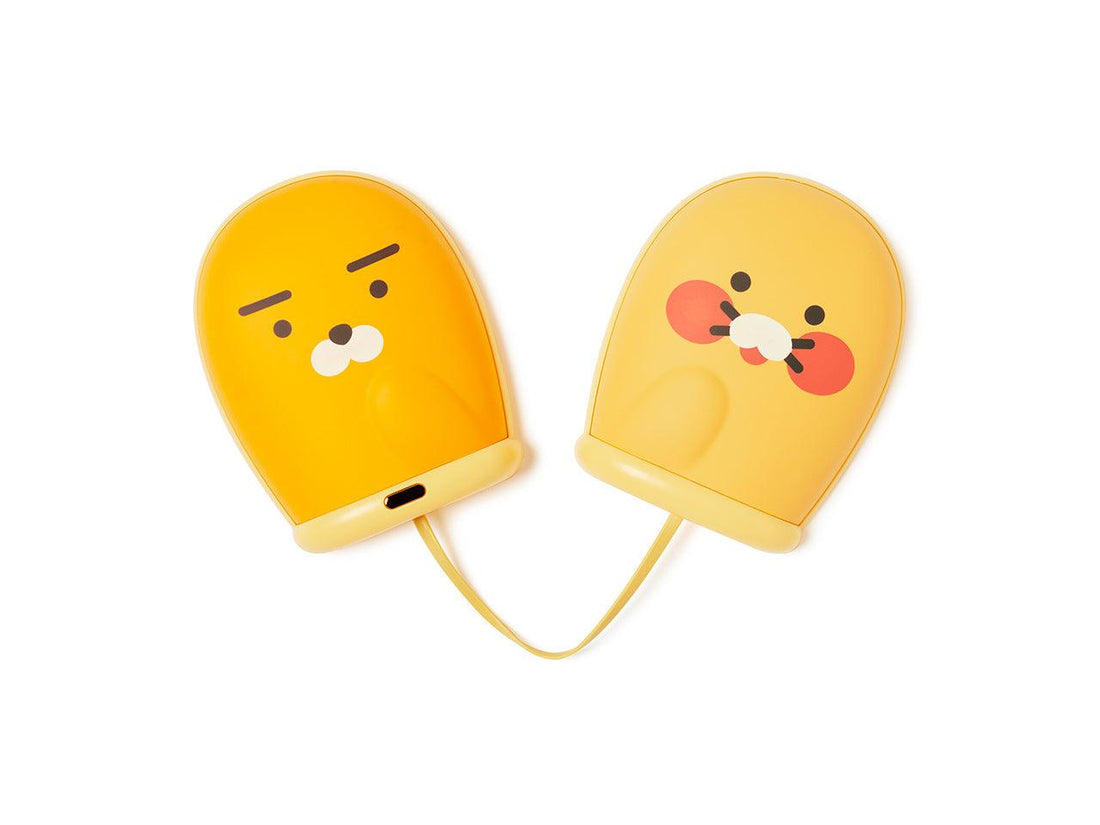 Kakao Friends Ryan & 春植 Choonsik Hand Warmers 5000mAh Power Bank 二合一暖手及充電器 - SOUL SIMPLE HK