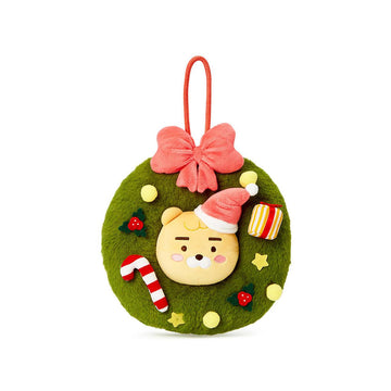 Kakao Friends Ryan Christmas Wreath Soft Plush 聖誕掛飾 - SOUL SIMPLE HK