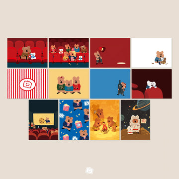 Dinotaeng Marshville Cinema Postcard Set 2 明信片套裝 (12p) - SOUL SIMPLE HK