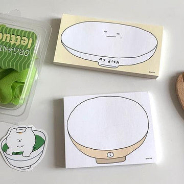 3months Dish Memo Pad 便條紙(2款) - SOUL SIMPLE HK