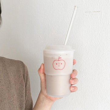 BRACKET TABLE Momo Reusable Tumbler 350ml 半透明蘋果隨行杯 - SOUL SIMPLE HK