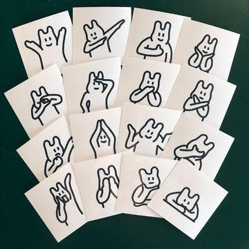 Percentage/Design p/d 幽靈大軍 16 Expressions Sticker Package 貼紙(16p) - SOUL SIMPLE HK