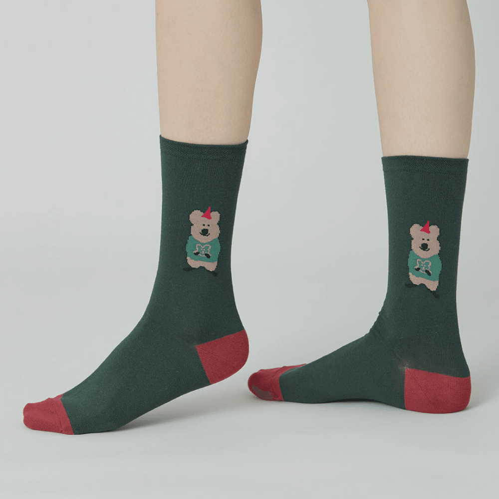 Dinotaeng Quokka Trio :: Hatty Single Socks 長襪 - SOUL SIMPLE HK