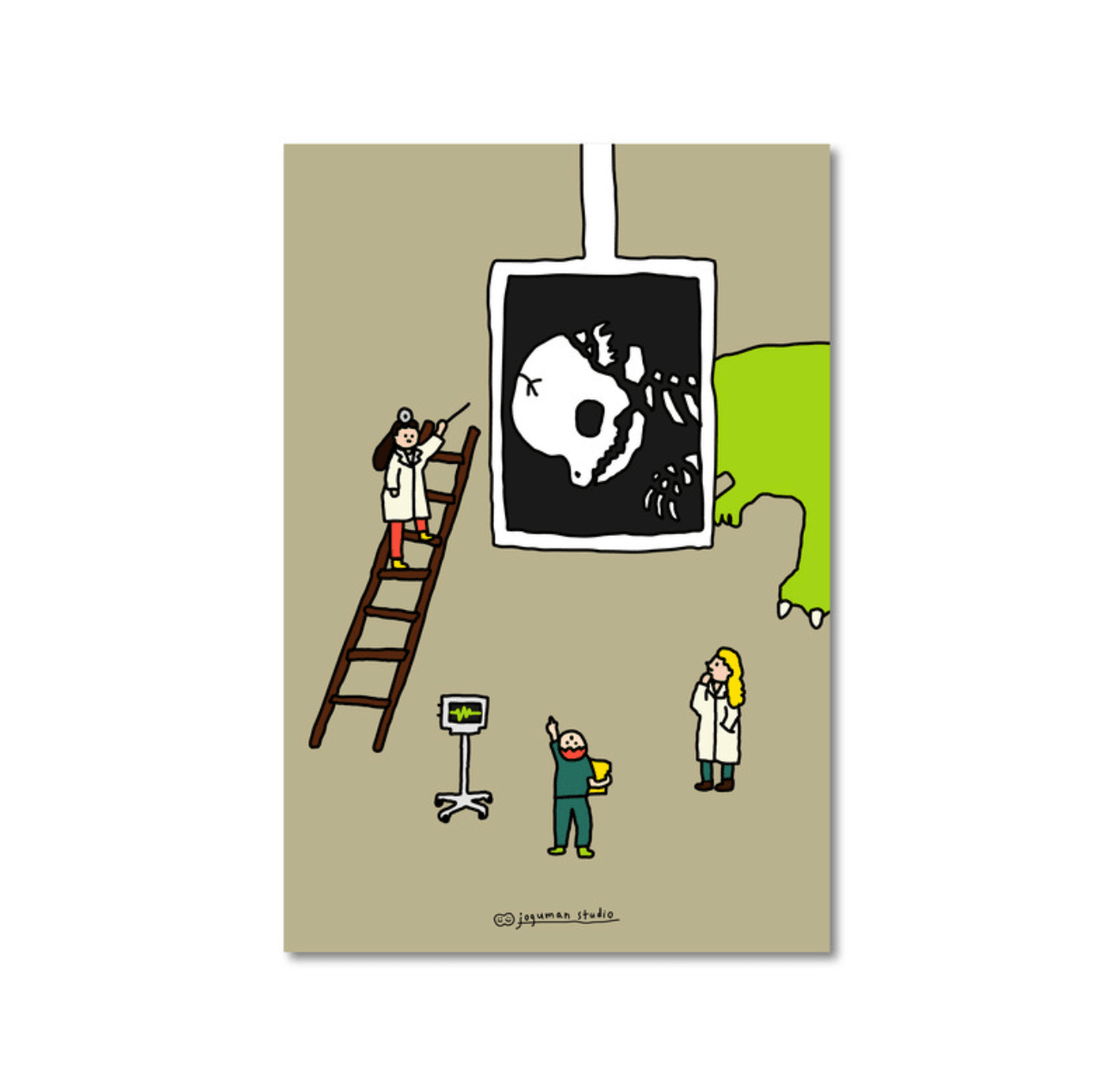 【現貨】Joguman Studio X-ray Postcard 9月"X光檢查”明信片 - SOUL SIMPLE HK