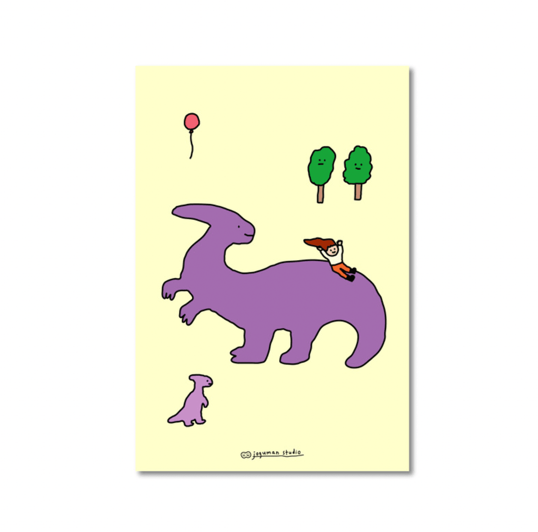 【現貨】Joguman Studio Daddy, Who's that? Postcard 5月“副櫛龍滑梯”明信片 - SOUL SIMPLE HK