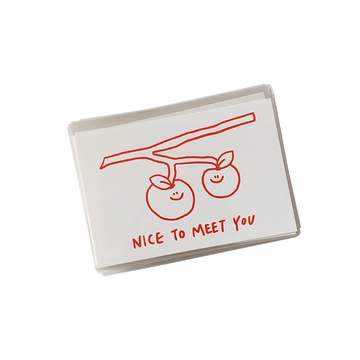 Second Morning Apple Nice to meet you Postcard 明信片 - SOUL SIMPLE HK