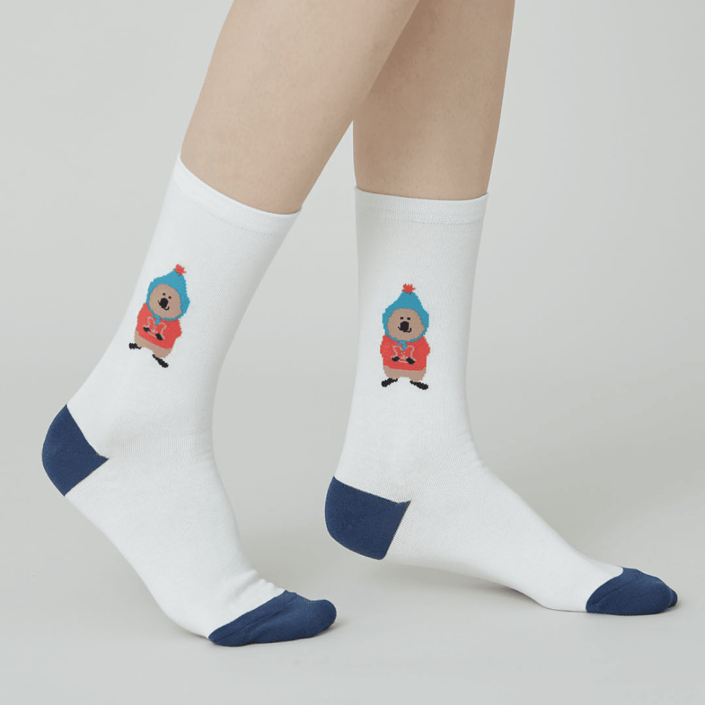 Dinotaeng Quokka Trio :: Gatty Single Socks 長襪 - SOUL SIMPLE HK