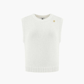 Depound - Boucle Round Knit Vest - Ivory 羊毛針織背心 - SOUL SIMPLE HK