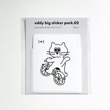 ADDHALF Eddy Big Removable Sticker Pack 02 貼紙套裝(6p) - SOUL SIMPLE HK