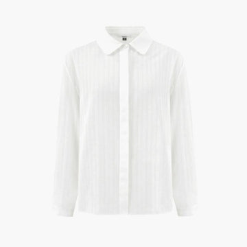 Depound - Round Collar Blouse - Ivory 圓領襯衫 - SOUL SIMPLE HK