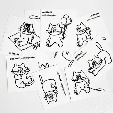 ADDHALF Eddy Big Removable Sticker Pack 貼紙套裝(6p) - SOUL SIMPLE HK