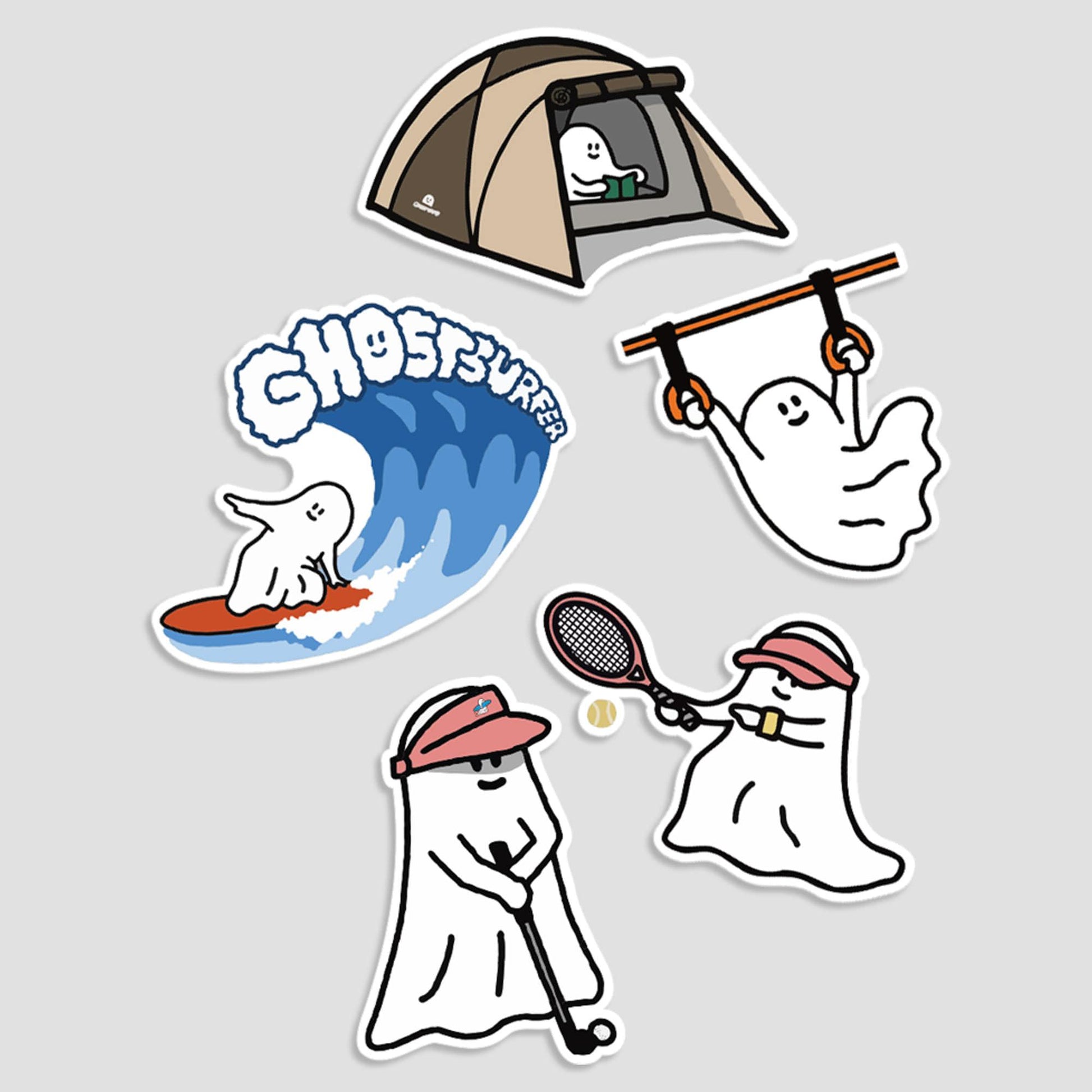 Percentage/Design p/d 幽靈大軍 Big Removable Package Sticker 貼紙 Vol.7 (5p) - SOUL SIMPLE HK