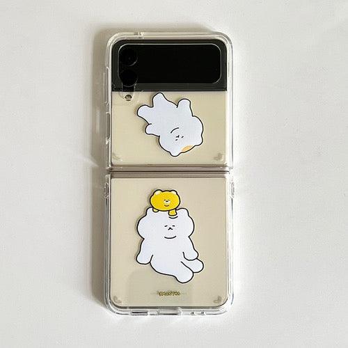 3months Lazy Galaxy Z Flip 3 Jell-Hard Phone Case 手機保護殻 - SOUL SIMPLE HK