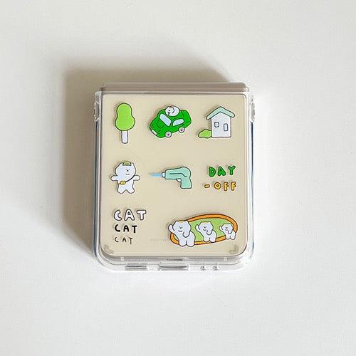 3months Day Off Galaxy Z Flip 3 Jell-Hard Phone Case 手機保護殻 - SOUL SIMPLE HK