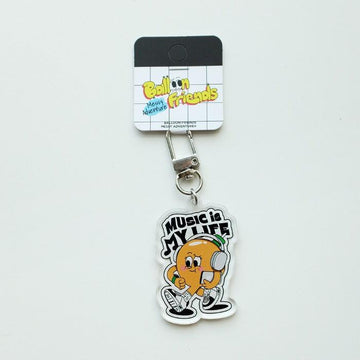 BALLOON FRIENDS Music is My Life Keyring 鑰匙扣 - SOUL SIMPLE HK