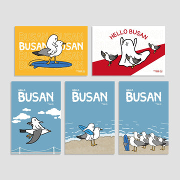 Percentage/Design p/d 幽靈大軍 Gordy in Busan Postcard Set 明信片套裝(5p) - SOUL SIMPLE HK