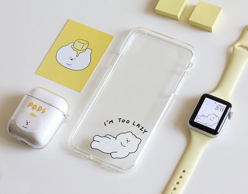 3months Lazy Ueong Jelly Phone Case 手機保護軟殻 - SOUL SIMPLE HK