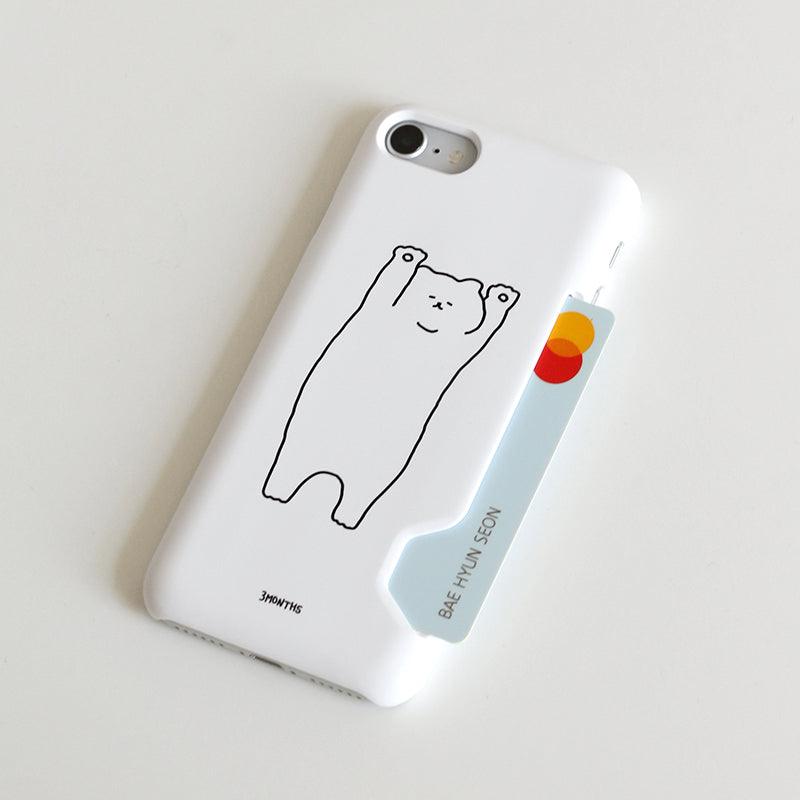3months Sleeping Cat Card Phone Case 手機保護殻 - SOUL SIMPLE HK