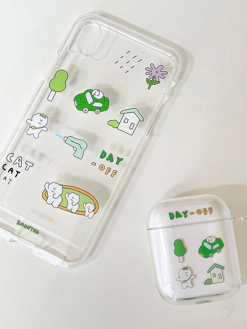 3months Day Off Green Jelly Phone Case 手機保護軟殻 - SOUL SIMPLE HK