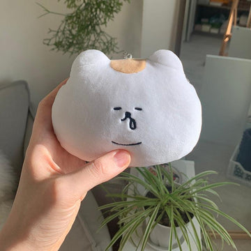 3months Ueong Face Soft Plush Keyring Pouch 悠仔收納包鑰匙扣 - SOUL SIMPLE HK