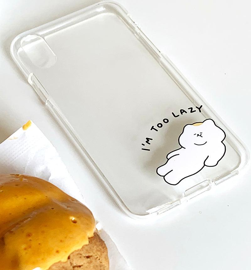 3months Lazy Ueong Jelly Phone Case 手機保護軟殻 - SOUL SIMPLE HK