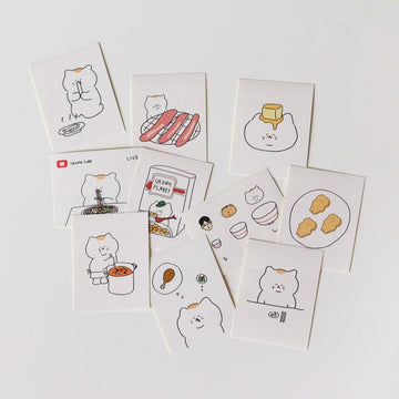 3months Yum-Yum Sticker Pack 悠仔好吃貼紙套裝(10pcs) - SOUL SIMPLE HK
