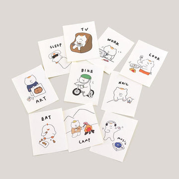 3months Hobby Sticker Pack 貼紙套裝(10pcs) - SOUL SIMPLE HK
