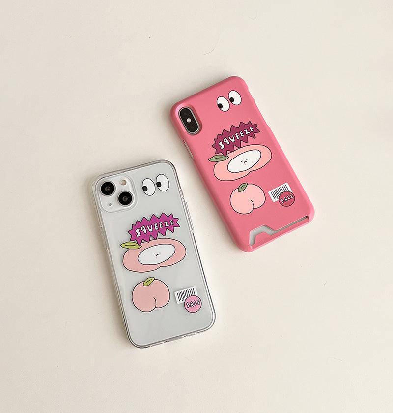 3months Squeezing Peach Jelly/Hard Card Phone Case 手機保護殻(2款) - SOUL SIMPLE HK