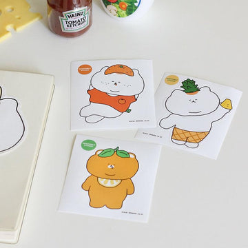 3months Fruit Removable Sticker 水果悠仔貼紙(3款) - SOUL SIMPLE HK