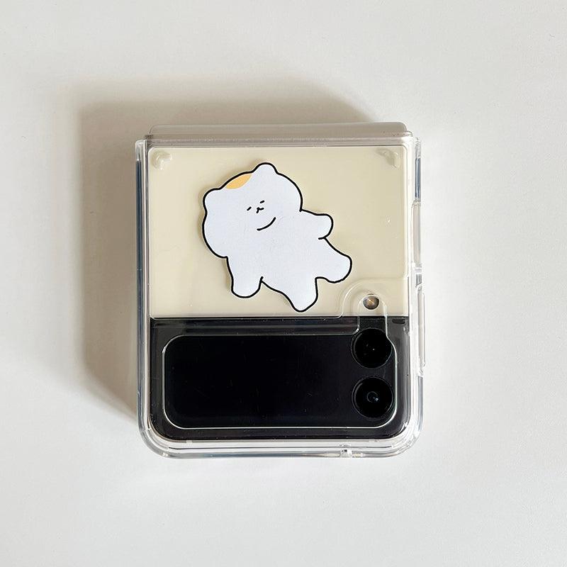 3months Lazy Galaxy Z Flip 3 Jell-Hard Phone Case 手機保護殻 - SOUL SIMPLE HK