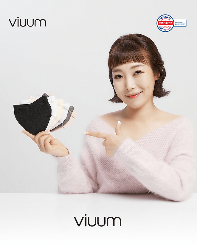 韓國 Viuum 夏天透薄款 2D KF94 Mask 成人四層口罩 - 六色可選 - SOUL SIMPLE HK