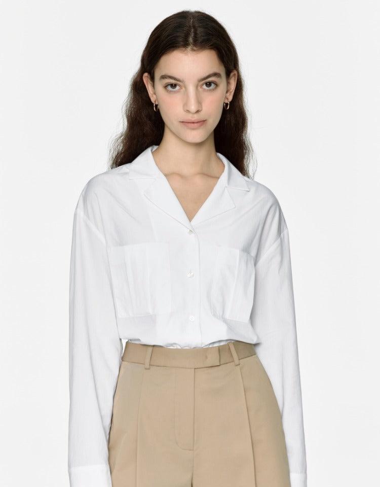 Depound - Open Collar Shirts - White 開領裇衫 - SOUL SIMPLE HK