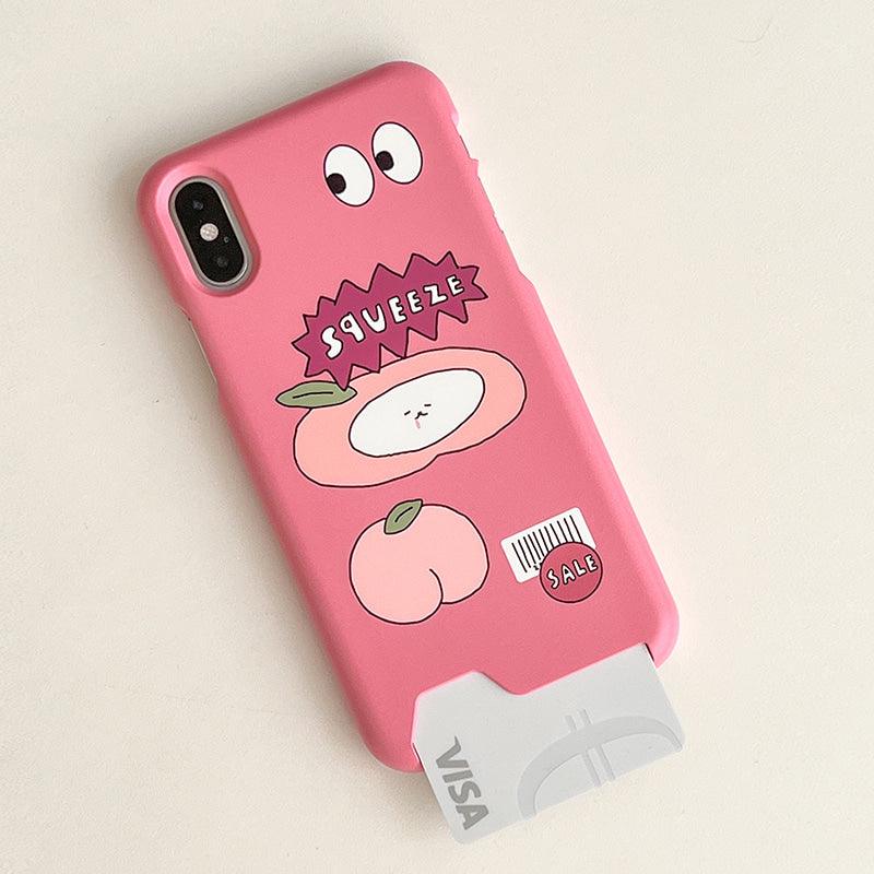 3months Squeezing Peach Jelly/Hard Card Phone Case 手機保護殻(2款) - SOUL SIMPLE HK