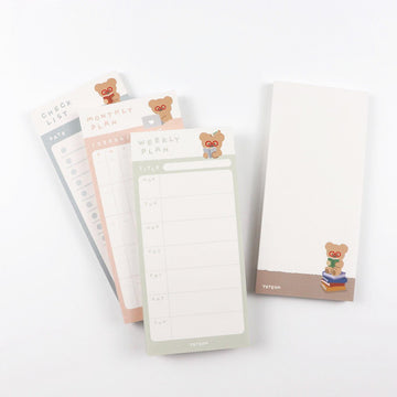TETEUM Long Memo Pad 便條紙(4款) - SOUL SIMPLE HK