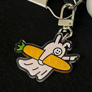 Percentage/Design p/d 幽靈大軍 Rabbit Gordy Surfer Keyring 鎖匙扣 - SOUL SIMPLE HK