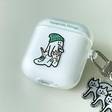 Percentage/Design p/d 幽靈大軍 Gordy with Cat & his favorite things Airpods Case 耳機保護殻 - SOUL SIMPLE HK