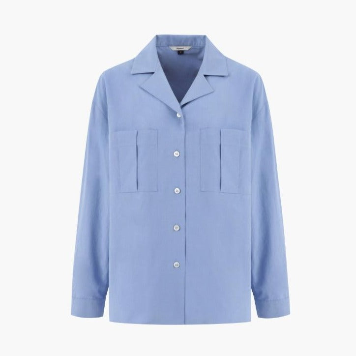 Depound - Open Collar Shirts - Blue 開領裇衫 - SOUL SIMPLE HK