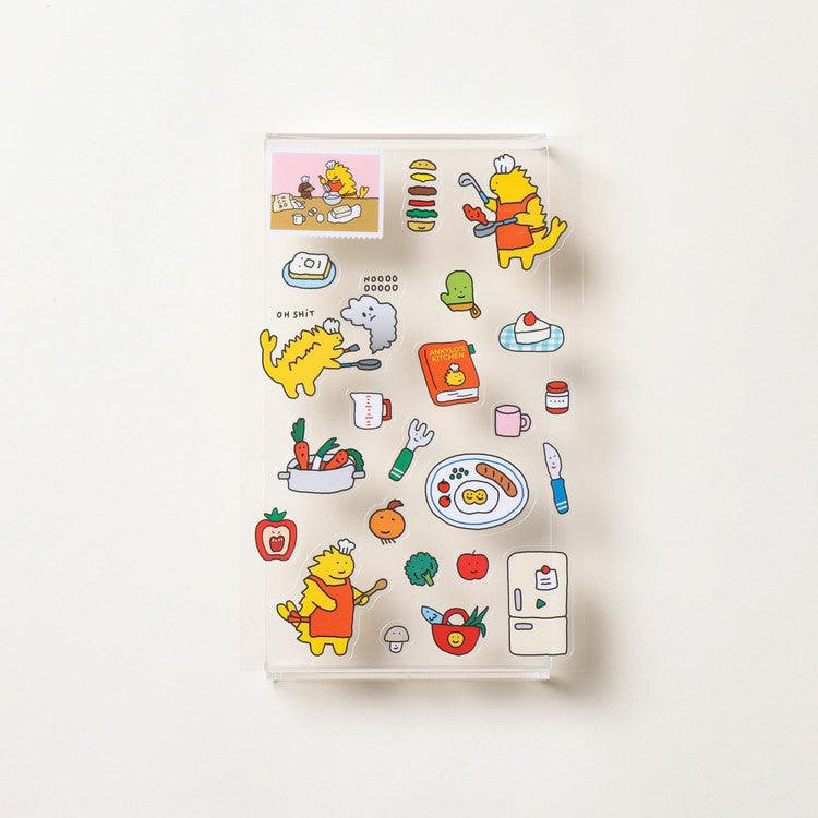 【現貨】Joguman Studio Ankylo Loves to Cook Sticker “甲龍愛做飯”貼紙 - SOUL SIMPLE HK
