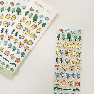 【現貨】Second Morning Greenery Removable Sticker 貼紙 - SOUL SIMPLE HK