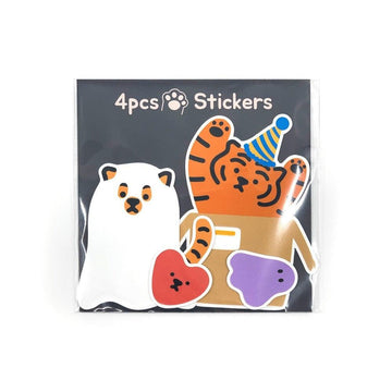 Muzik Tiger Party Tiger 4pcs Stickers 貼紙(4p) - SOUL SIMPLE HK