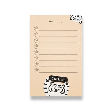 Muzik Tiger White Tiger Check List Memo 白虎便條紙 - SOUL SIMPLE HK