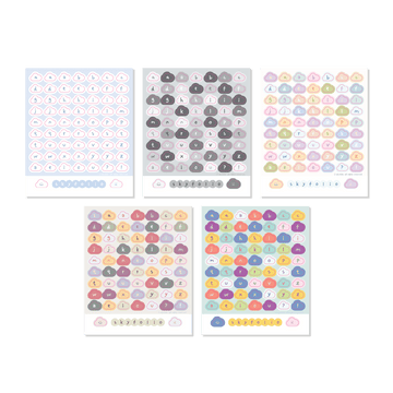 Skyfolio Cloud Alphabet Sticker 英文字母貼紙 - SOUL SIMPLE HK