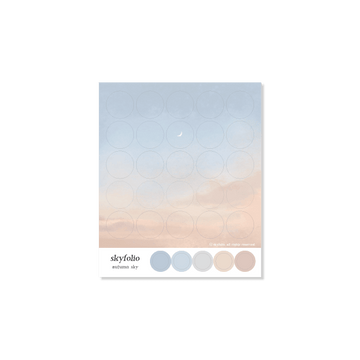Skyfolio Sky Sticker 17cm - Autumn Sky 貼紙 - SOUL SIMPLE HK