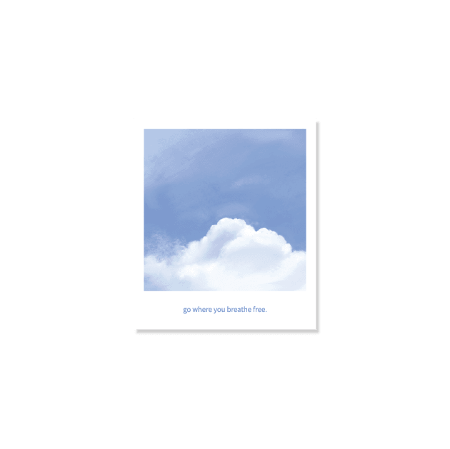 Skyfolio Fleecy Cloud Polaroid Postcard 明信片 - SOUL SIMPLE HK