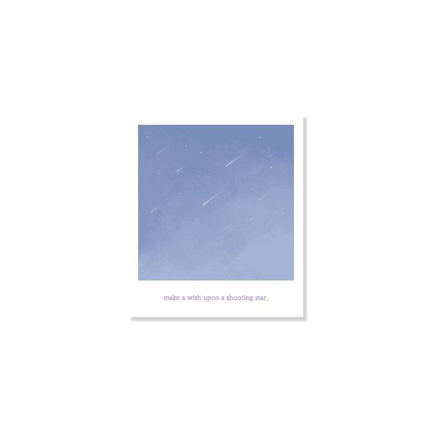 Skyfolio Shooting Star Polaroid Postcard 明信片 - SOUL SIMPLE HK