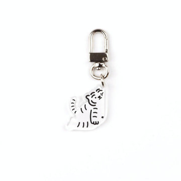 【現貨】Muzik Tiger It's Okay Tiger Keyring 鑰匙扣(白) - SOUL SIMPLE HK